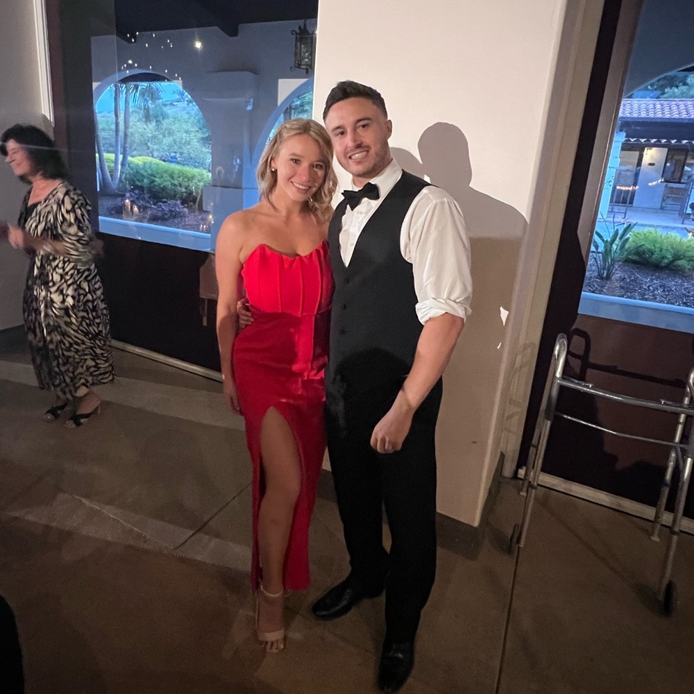 Elegant Red Evening Dress